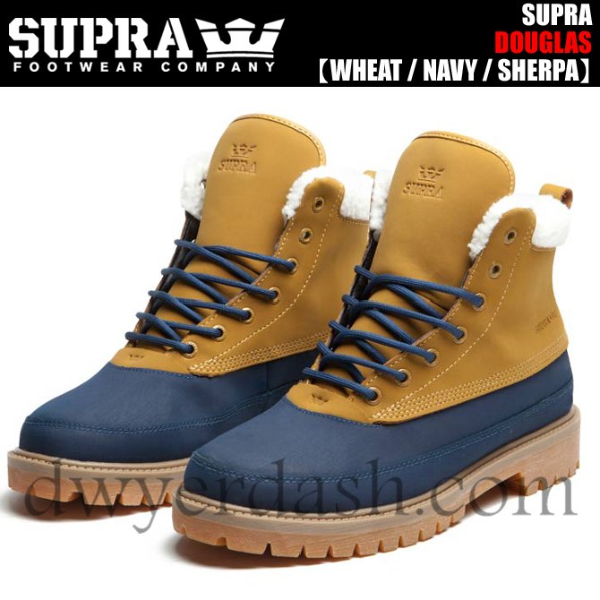 【驚きの価格】スープラ(SUPRA) ダグラス WHEAT/NAVY/SHERPA新作通販激安