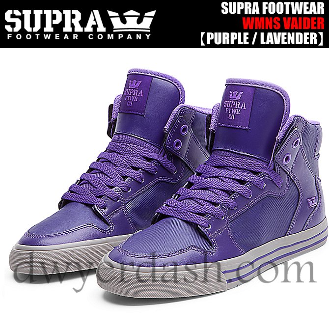 代引き人気スープラ(SUPRA) ベイダー PURPLE LEATHER/LAVENDER NYLON/WHITE流行っている