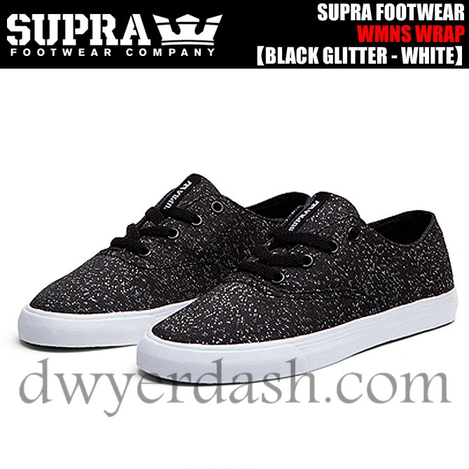 人気商品はスープラ(SUPRA) ウィメンズ ラップ BLK BLACK GLITTER/WHITE発売中