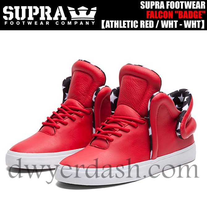 【おすすめ】スープラ(SUPRA) ファルコン "BADGE" ATHLETIC RED/WHITE-WHITE製品を卸売する