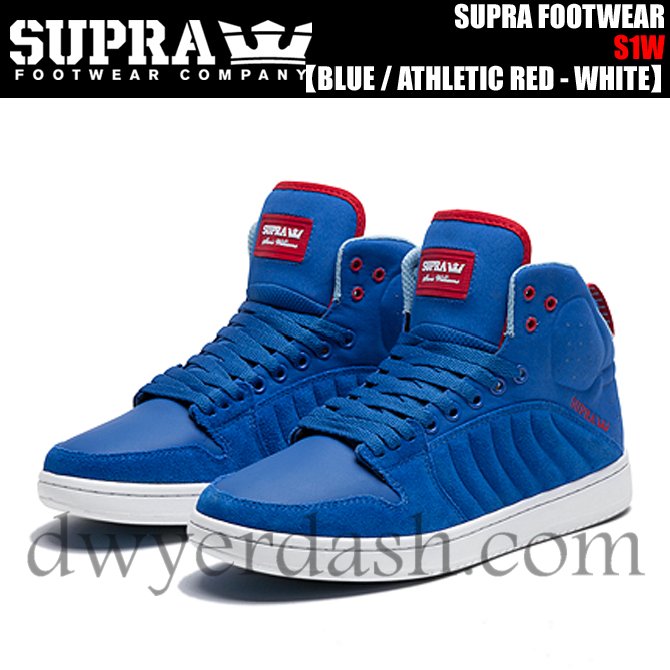 【通販激安】スープラ(SUPRA) S1W BLUE/ATHLETIC RED-WHITE公式通販