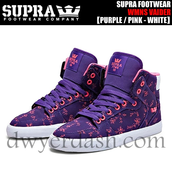 独創的スープラ(SUPRA) ウィメンズ ベイダー PURPLE/PINK/WHITE正規品通販店