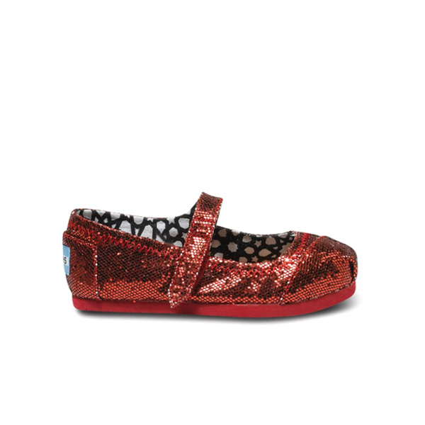 【超歓迎】TOMS タイニー メリー ジェーンズ RED GLITTERSセール