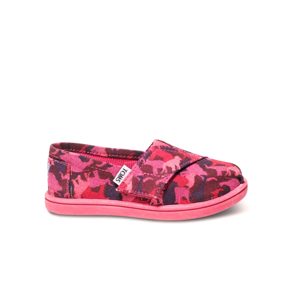 激安単価でTOMS タイニー クラシックス PINK ANIMAL CAMO100％本物保証