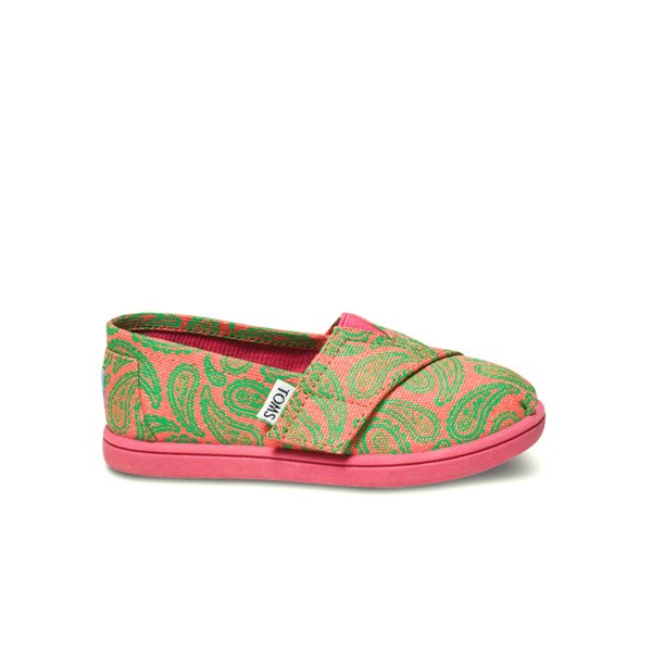 豪華TOMS タイニー クラシックス GREEN PAISLEY大放出セール